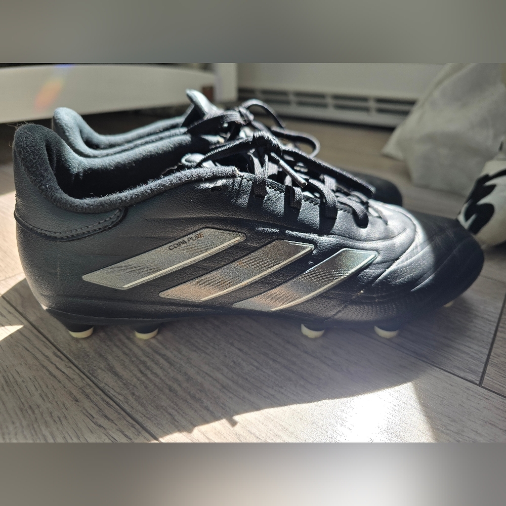 Adidas COPA PURE Men's Black and Silver Soccer Cleats
